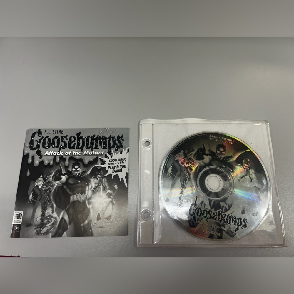 Vintage Goosebumps Attack of the Mutant 1997 CD-Rom Video Game PC
